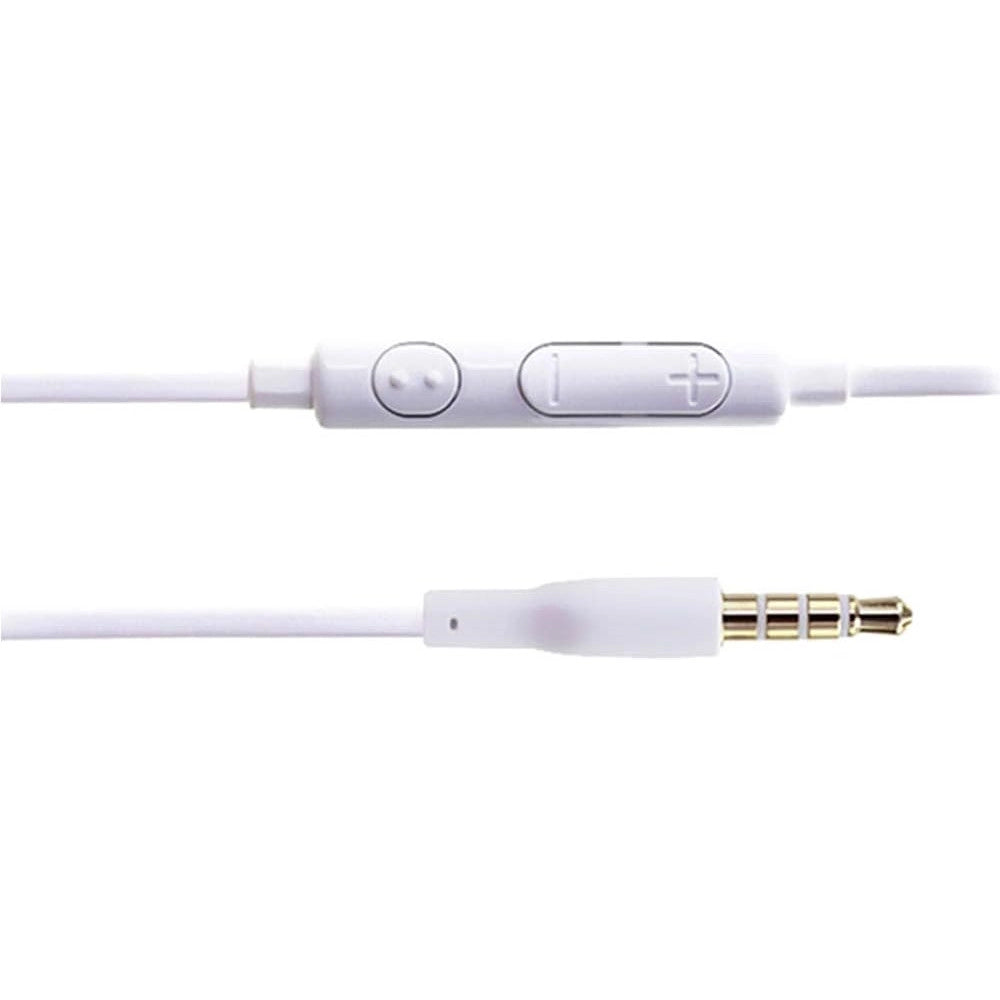 Trade Shop - Auricolari Stereo Per Samsung Galaxy A52s 5g Con Controllo Volume Microfono Bianco -