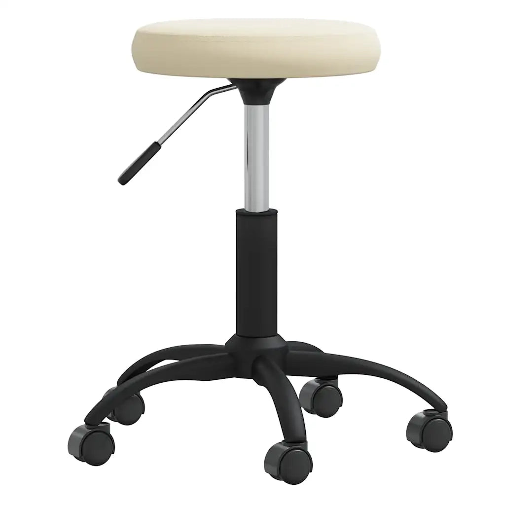 Sedia Girevole da Ufficio Crema in Velluto 333173