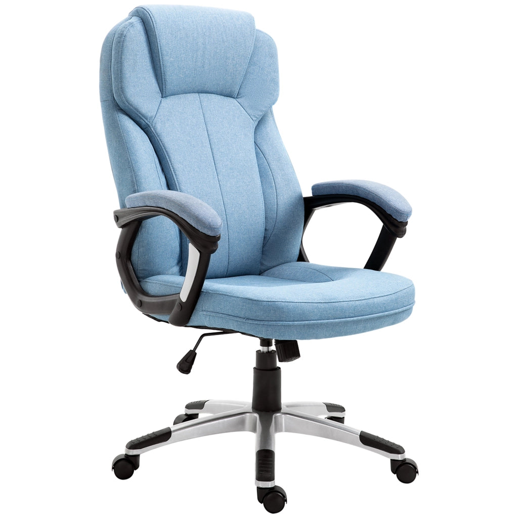 Sedia da Ufficio Girevole Regolabile in Altezza ¨C Minimal ¨C Blu Chiaro Tela 66x75x110-120 cm