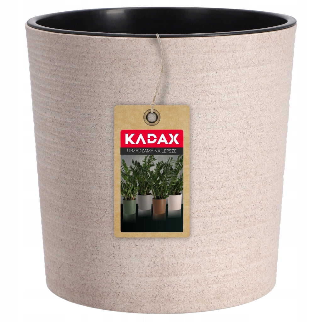 Vaso da fiori KADAX, supporto per fiori, 19 cm, per soggiorno, beige + inserto