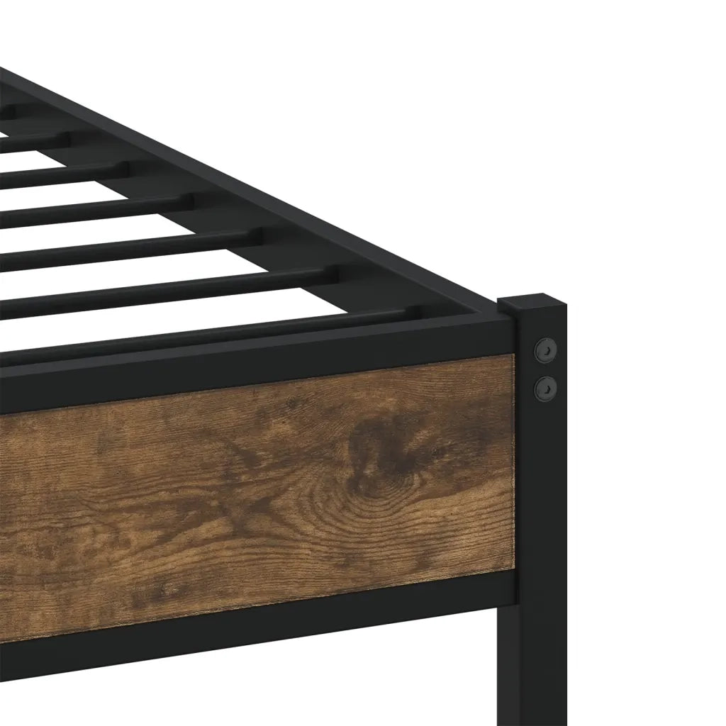Giroletto senza Materaso in Metallo Rovere Fumo 193x203 cm 3308484