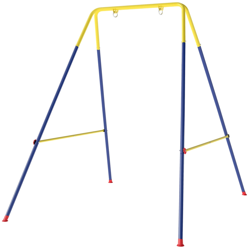 Altalena da Giardino Pieghevole per Bambini ¨C Minimal ¨C 128x155x157 cm Blu