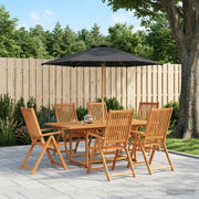 Set da pranzo da esterno con ombrellone 8 pz 3438551