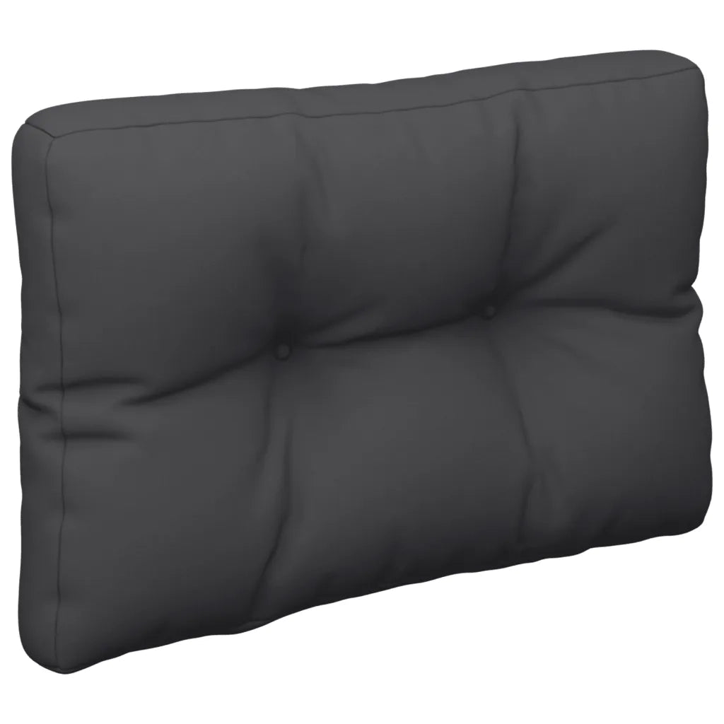 Cuscini per Pallet 2 pz Neri in Tessuto 360652