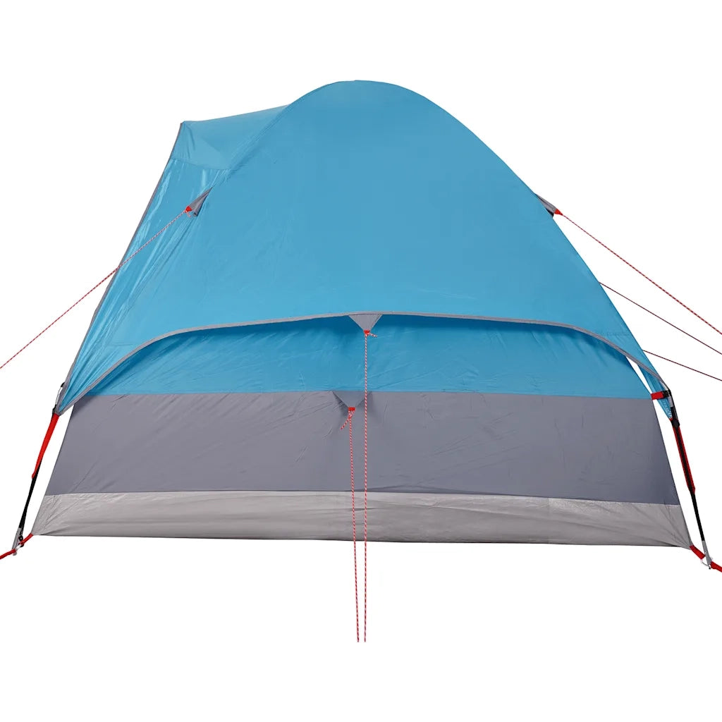 Tenda da Campeggio a Cupola per 4 Persone Blu Impermeabile 94778