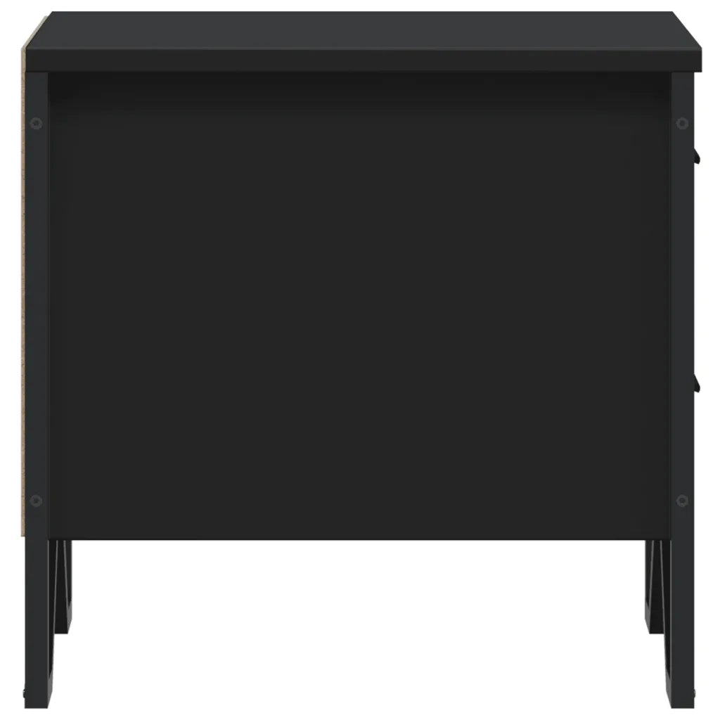 Comodini 2 pz Neri 40x41x40 cm in Truciolato 848505