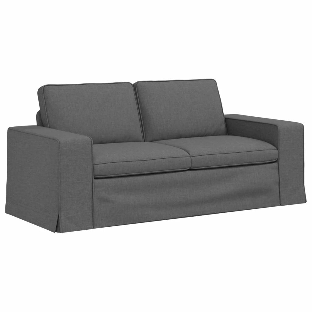 Set di divani 2 pcs Grigio scuro 182 x 80 x 82 cm Tessuto 3407545