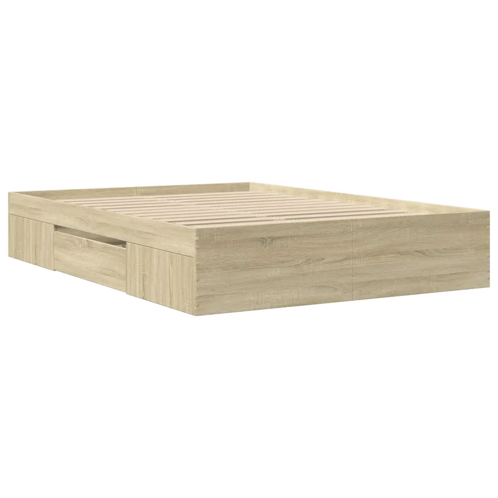 Giroletto senza Materasso Rovere Sonoma 120x190cm in Truciolato 3295515