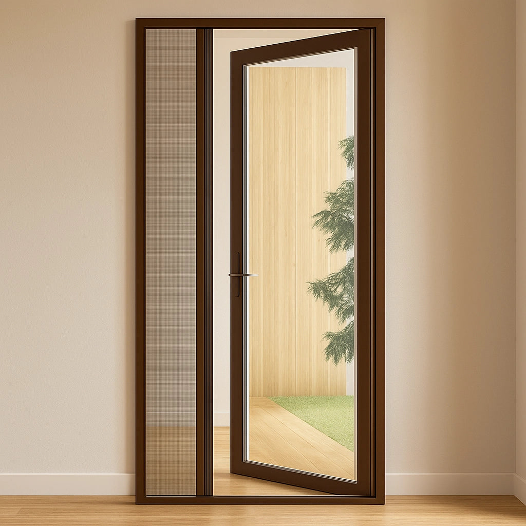 ZANZARIERA IN KIT PORTA 140Xh240 MARRONE
