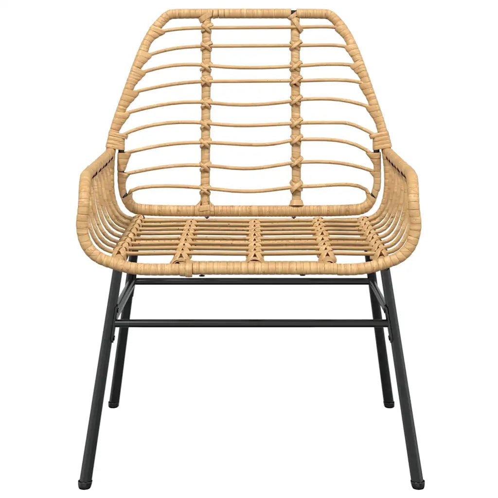 Set da Pranzo da Giardino 5pz Polyrattan Vetro 3334445