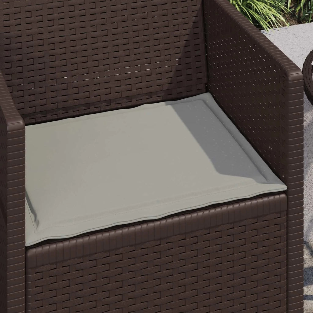 Cuscini per Seduta 4 pcs Grigio Chiaro 47 x 36 x 2 cm 899972