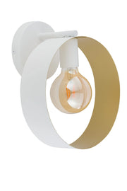 Applique minimal bianco oro Happy E27 15W Sigma Lighting