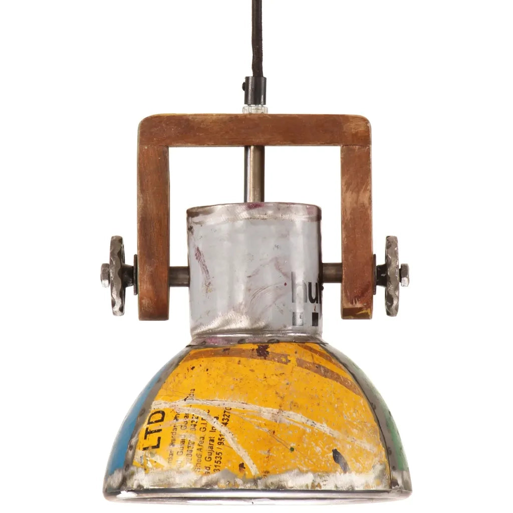 Lampada Sospesa Industriale 25 W Multicolore Rotonda 19 cm E27 344397