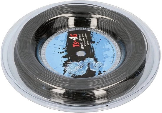Impugnatura per raccorda a 200 m - Nero - Accessorio da tennis - Sport all'aperto - 1,30 mm - Materiale resistente - Corda per raccorda
