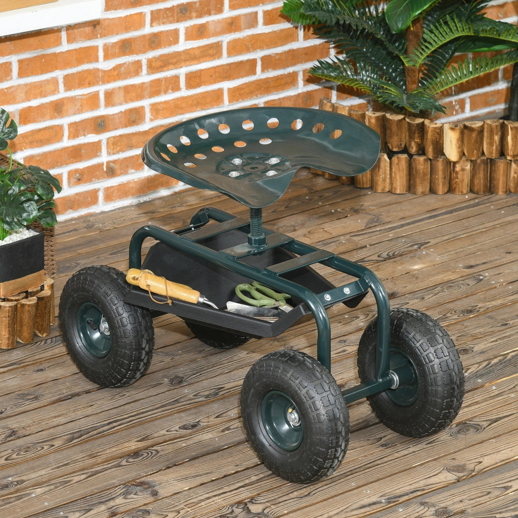 Sedia da giardino girevole e regolabile ¨C Minimal ¨C Verde, 150 kg