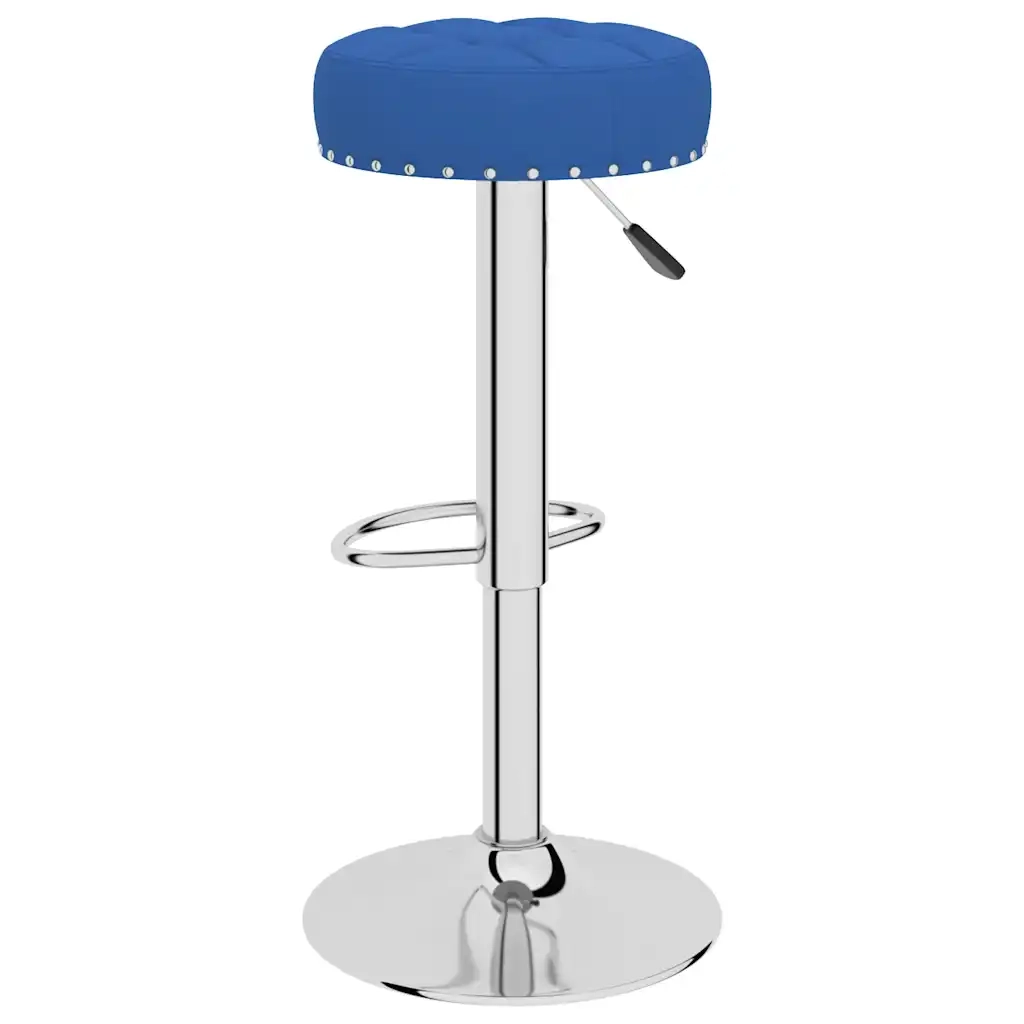 Sgabelli da Bar 2 pz Blu in Tessuto 332975