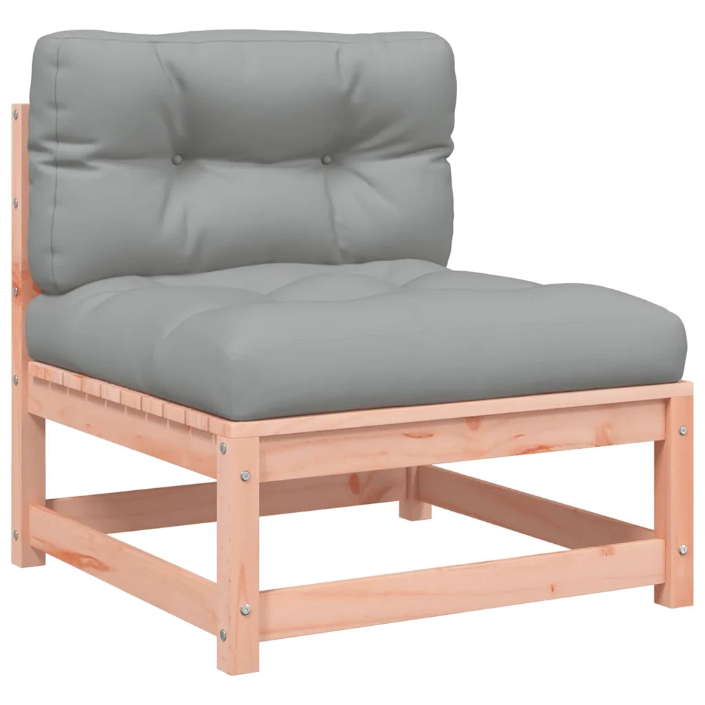 Divano da esterno-Divani Giardino Senza Braccioli con Cuscini 2 pz Legno Douglas 706308