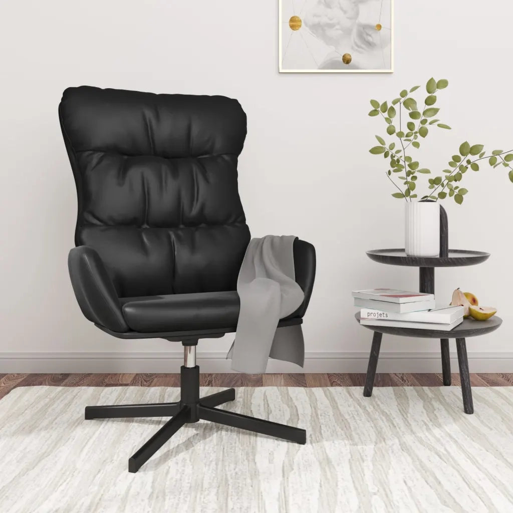 Poltrona Relax Nera in Similpelle 341187