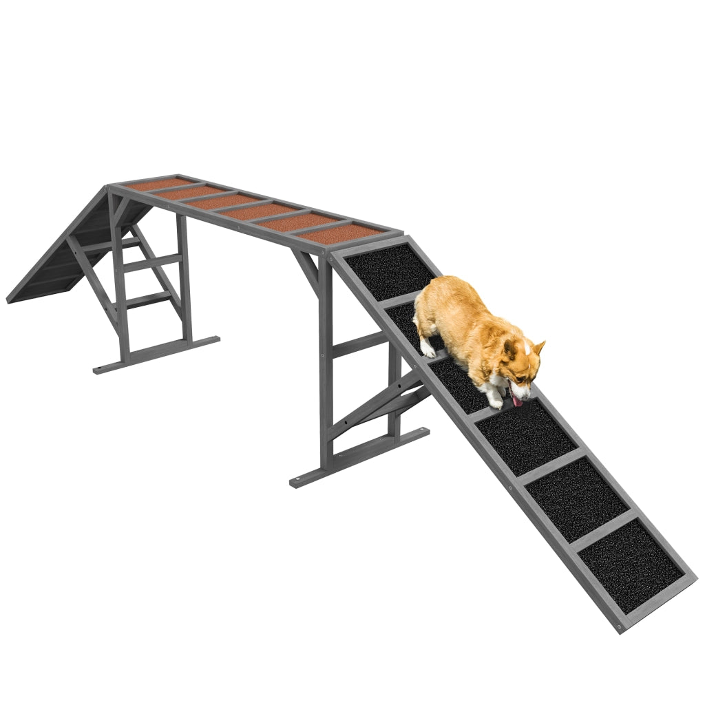 Agility Steg per Cani ¨C Minimal ¨C Grigio 335x55x60 cm