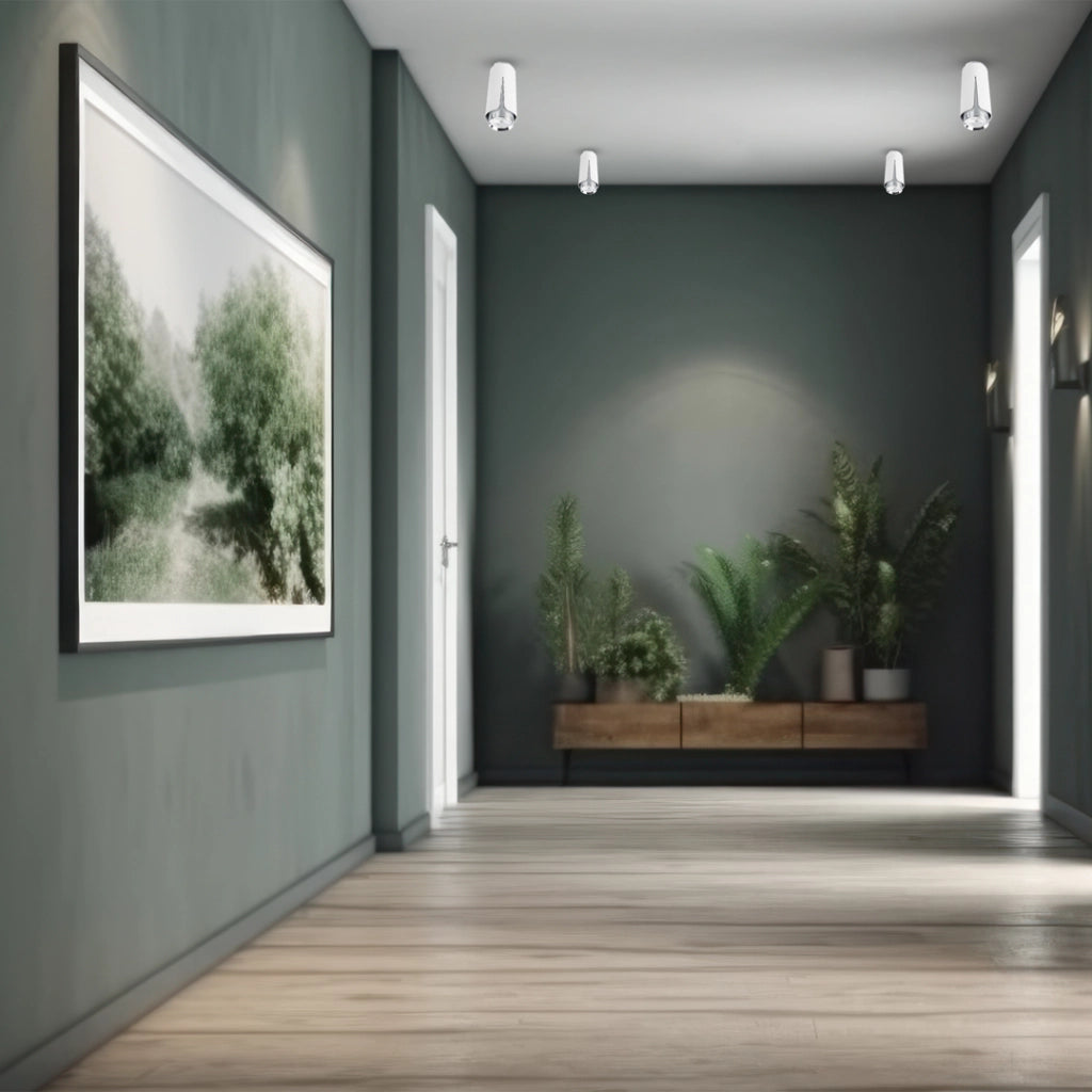 Spot da soffitto Flower bianco/cromo 1xGU10 8W Milagro