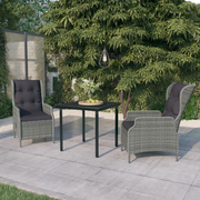 Set da Pranzo da Giardino 3 pz Grigio Chiaro 3099643