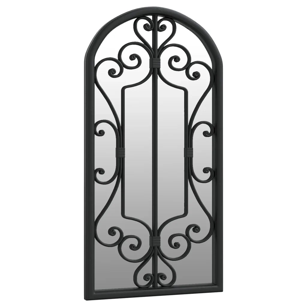 Specchio-Specchio DecorativoNero 70x30 cm Ferro per Uso Interno 647439