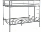 Letto a castello matrimoniale "Adam" con rete - 140 x 190 cm - Grigio
