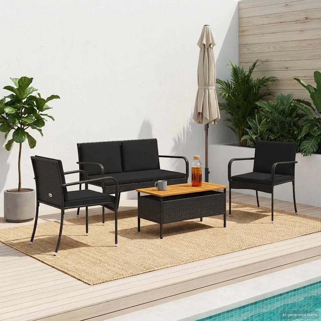 Set da giardino con cuscino acciaio 42025102