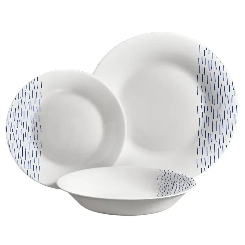 Set 18 piatti rotondi decorati