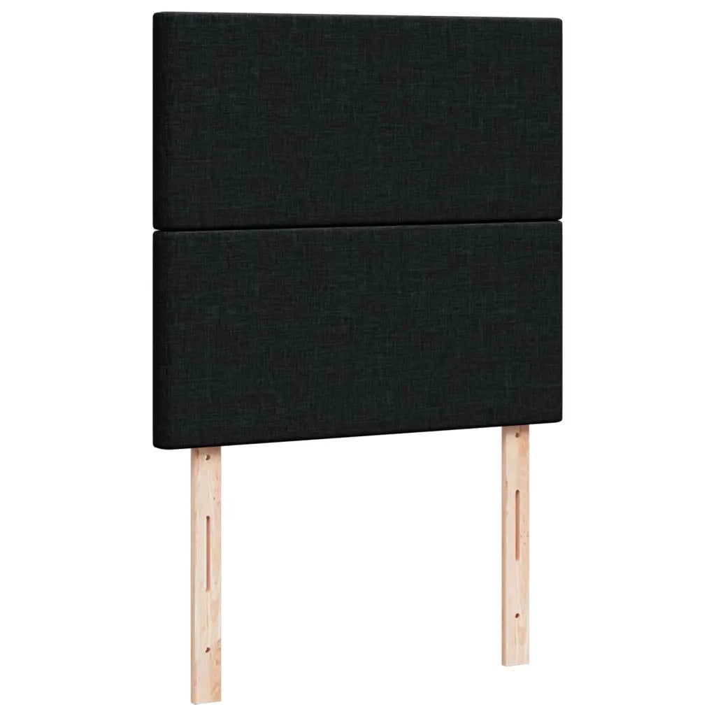 Giroletto a Molle con Materasso Nero 80x200 cm inTessuto 3291102