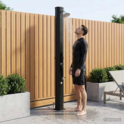 Doccia solare con testa doccia e rubinetto Nero 42039812