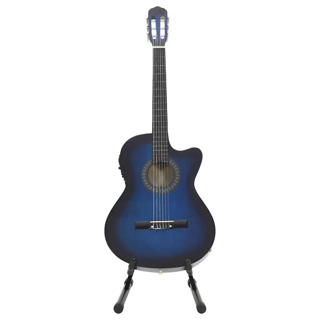 Set Chitarra Western 12 pz con Equalizzatore e 6 Corde Blu 70141