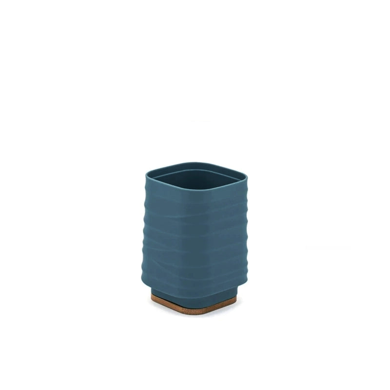 PORTASPAZZOLINI ALABAMA BLU PASTELLO E BAMBU