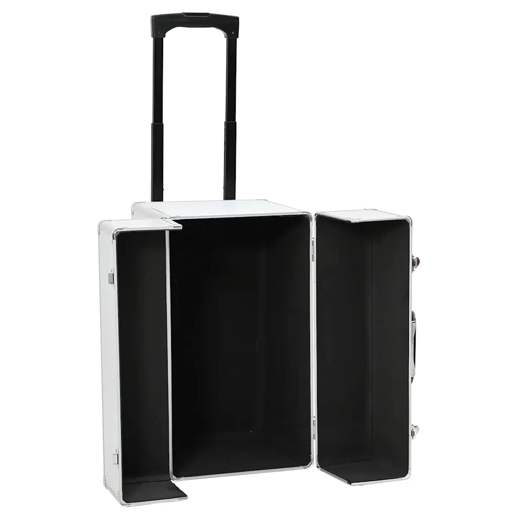 Valigia Trolley Pilota 47x39x27 cm in Alluminio Argento  cod mxl 66147