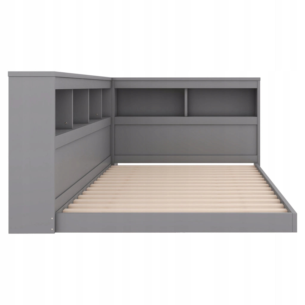 Letto singolo con presa e USB - Xylo - 90x200 - Grigio