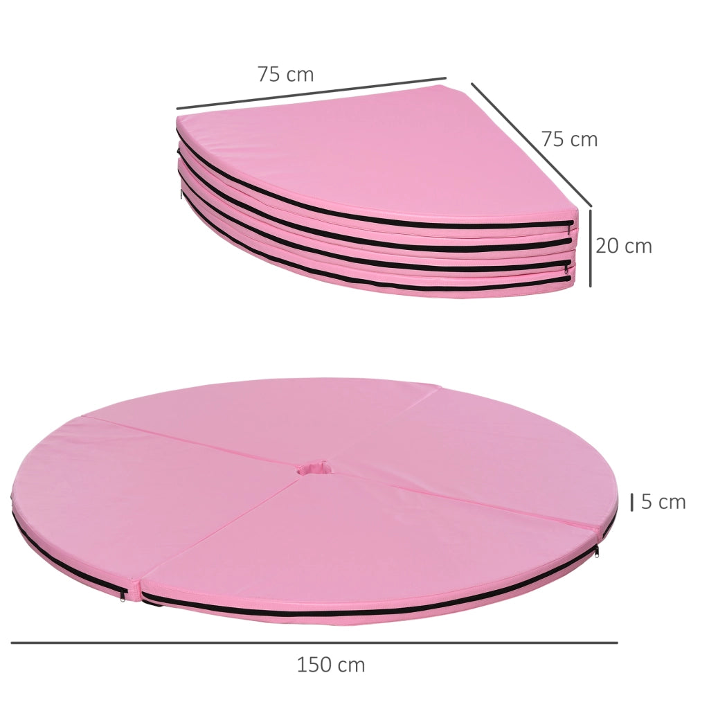 Tappetino per Pole Dance ¨C zephmum ¨C Rotondo, 5 cm, Rosa