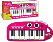 PlayKeys: Tastiera Giocattolo a 24 Tasti per Piccoli Musicisti, Rosa, 300x140x40 mm,Bontempi
