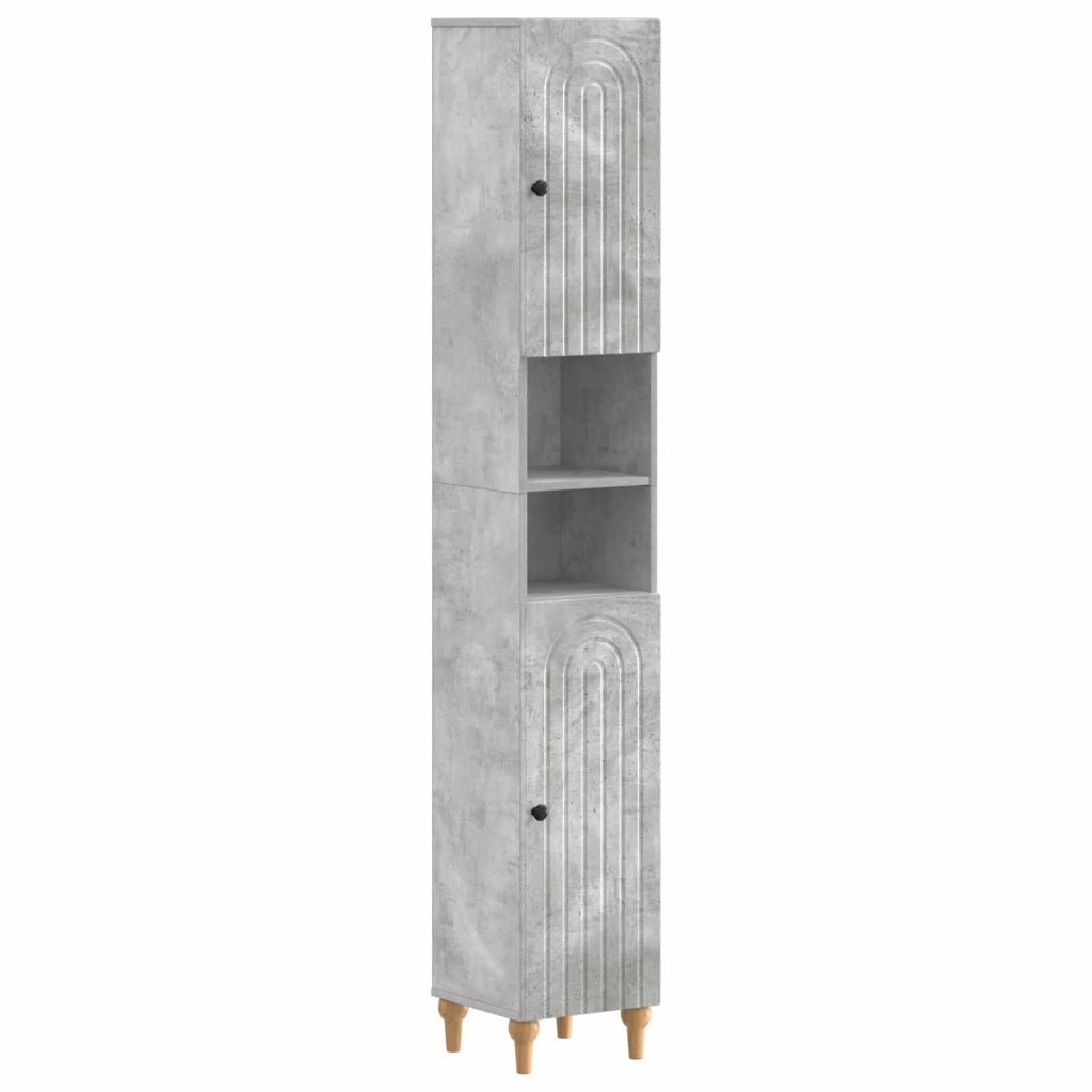 Set di Armadi da Bagno da 2 Pezzi ALKMAAR Grigio Cemento 3417507