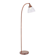 Lampada da terra industriale rame anticato E27 Hansen
