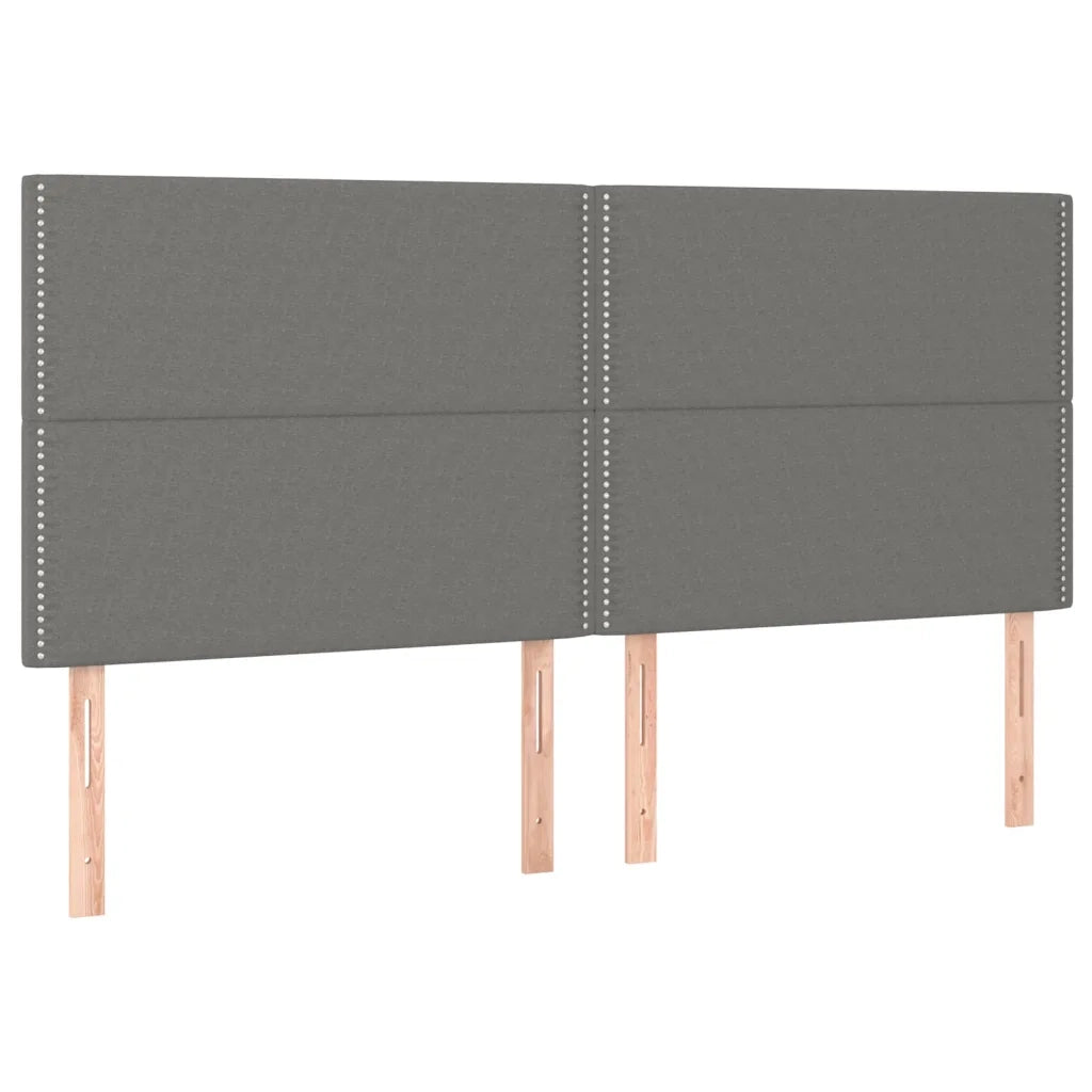 Letto matrimoniale | Letto per adulti | Giroletto senza Materasso Grigio Scuro 180x200 cm Tessuto