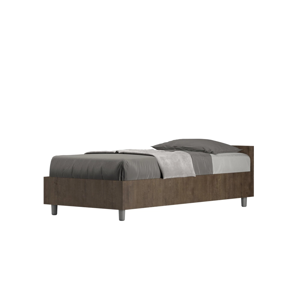 Letto Singolo 80x190 cm Senza Rete Nuamo Noce