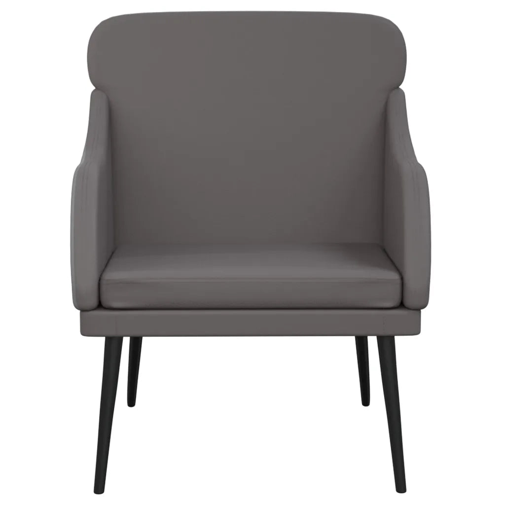 Poltrona Grigia 63x76x80 cm Similpelle 351427
