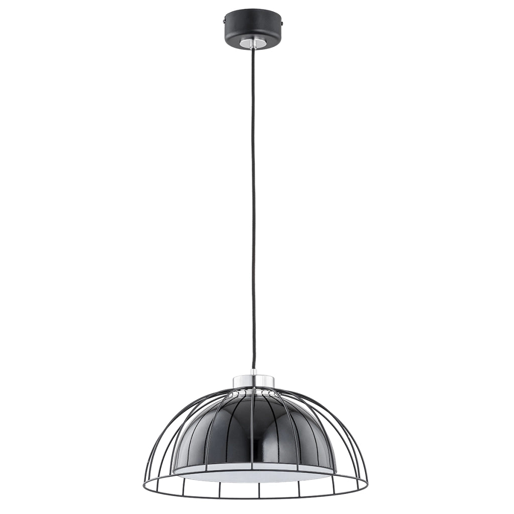 Lampada a sospensione Alfa Bat Bowl nera E27 41cm 60W