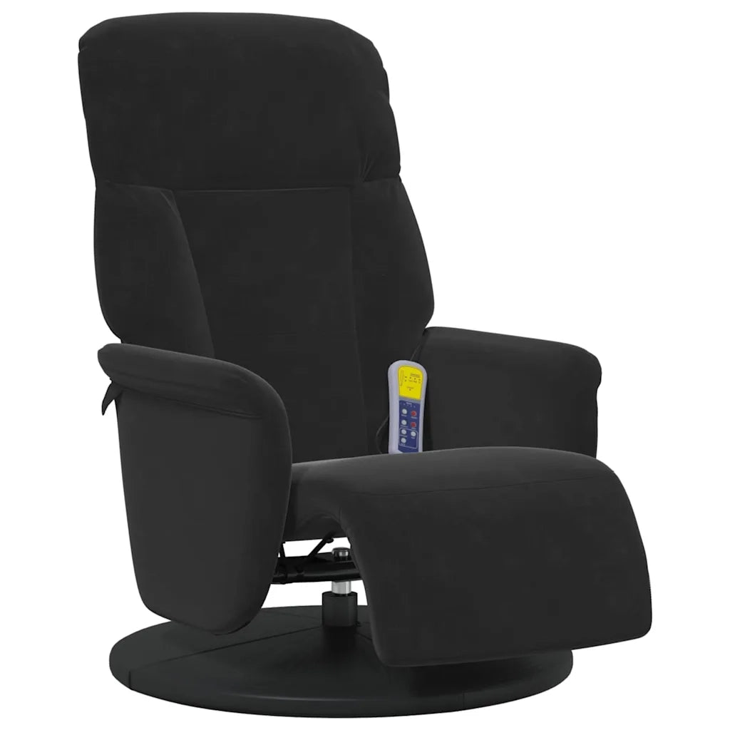 Poltrona Massaggiante Nero 91 x 71 x 105 cm Velluto 42018600
