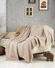 Coperta di Cotone Cozy - 150 x 200 cm - Beige - 1 pezzo