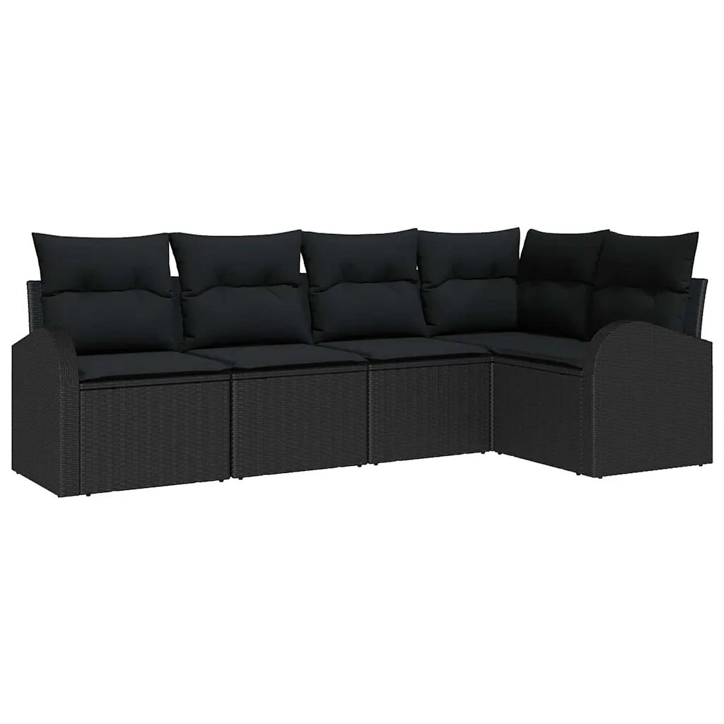 Set di divani con cuscino Nero Poliestere 3346043