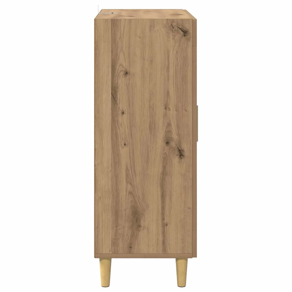 Credenza-Buffet-Armadio da cucina Rovere artigianale 69,5 x 34 x 90 cm Legno multistrato 708437