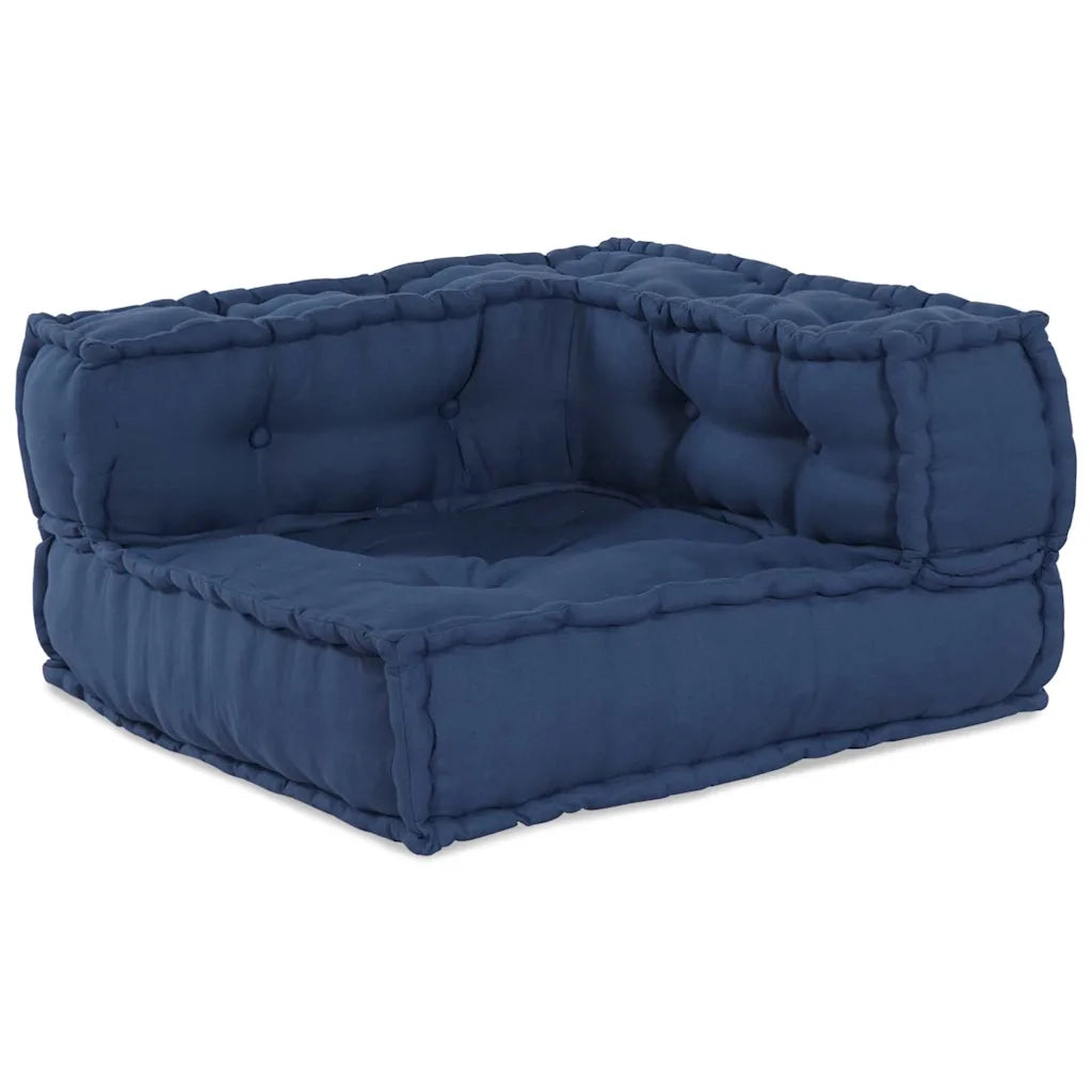 Unità di Divano Modulare 2 pcs Indaco 140 x 70 x 56 cm Tessuto 3315086