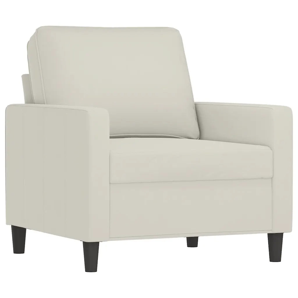 Poltrona Crema 60 cm Velluto 359187