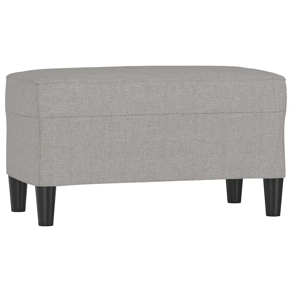 Panca Grigio chiaro 70x35x41 cm in Tessuto 349383